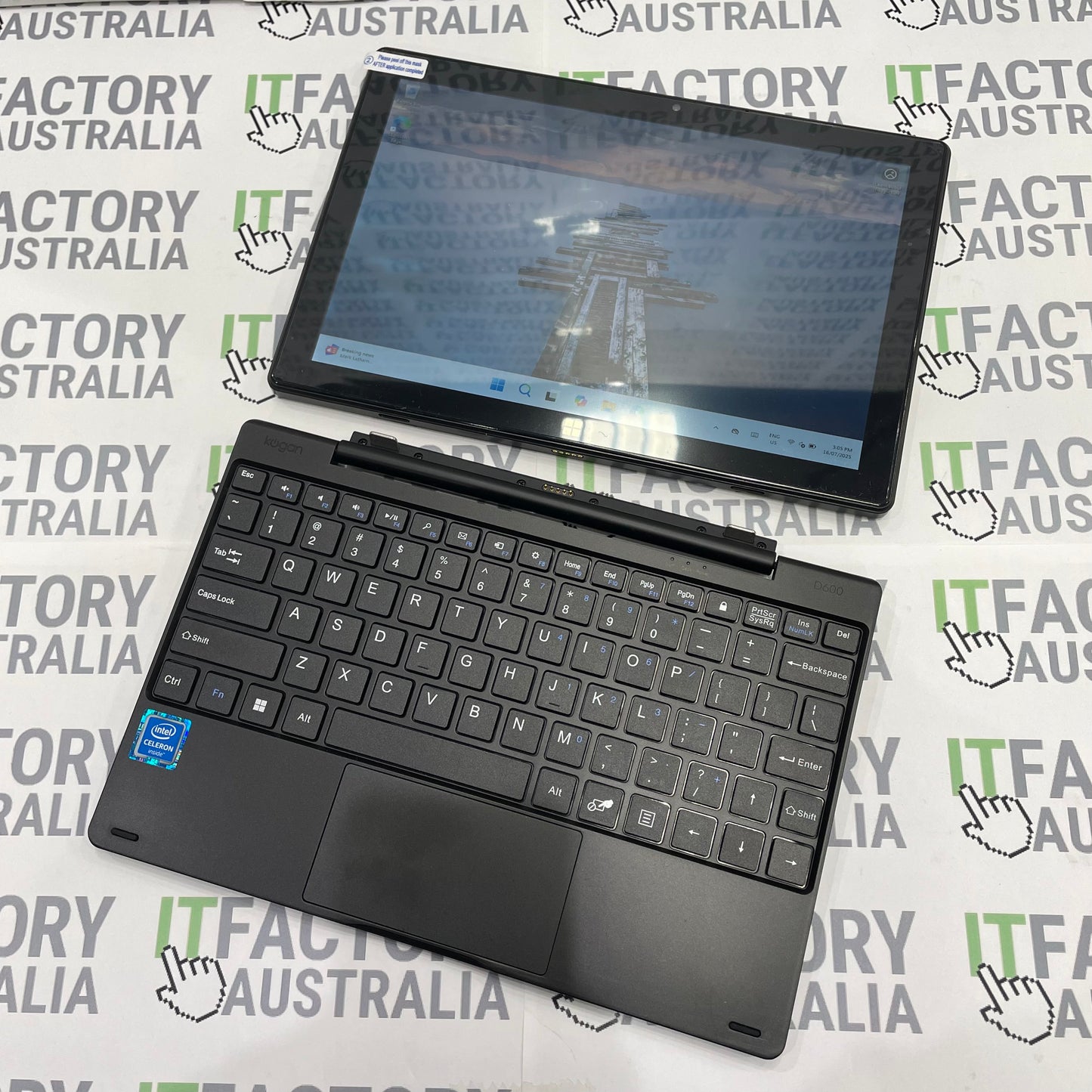 Kogan Atlas D600 10.1" 2-in-1 Touchscreen Laptop, 4GB RAM, Intel Celeron, 128GB eMMC