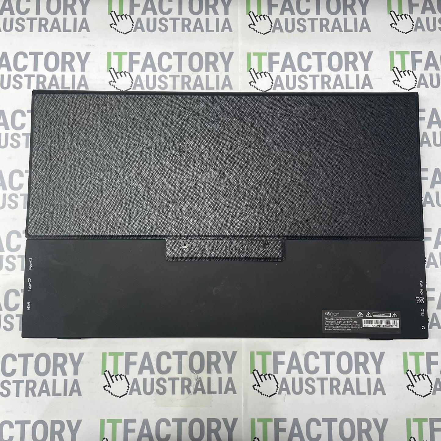 Kogan 15.8" HD Portable USB-C Monitor with Leather Case