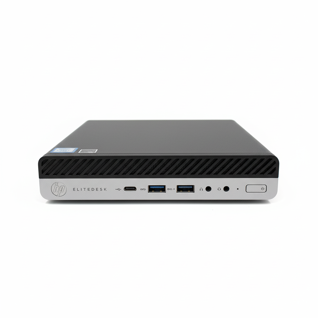 HP EliteDesk 800 G4 65W DM Mini Desktop PC, 8GB RAM, Intel Core i5-8500, 256GB SSD