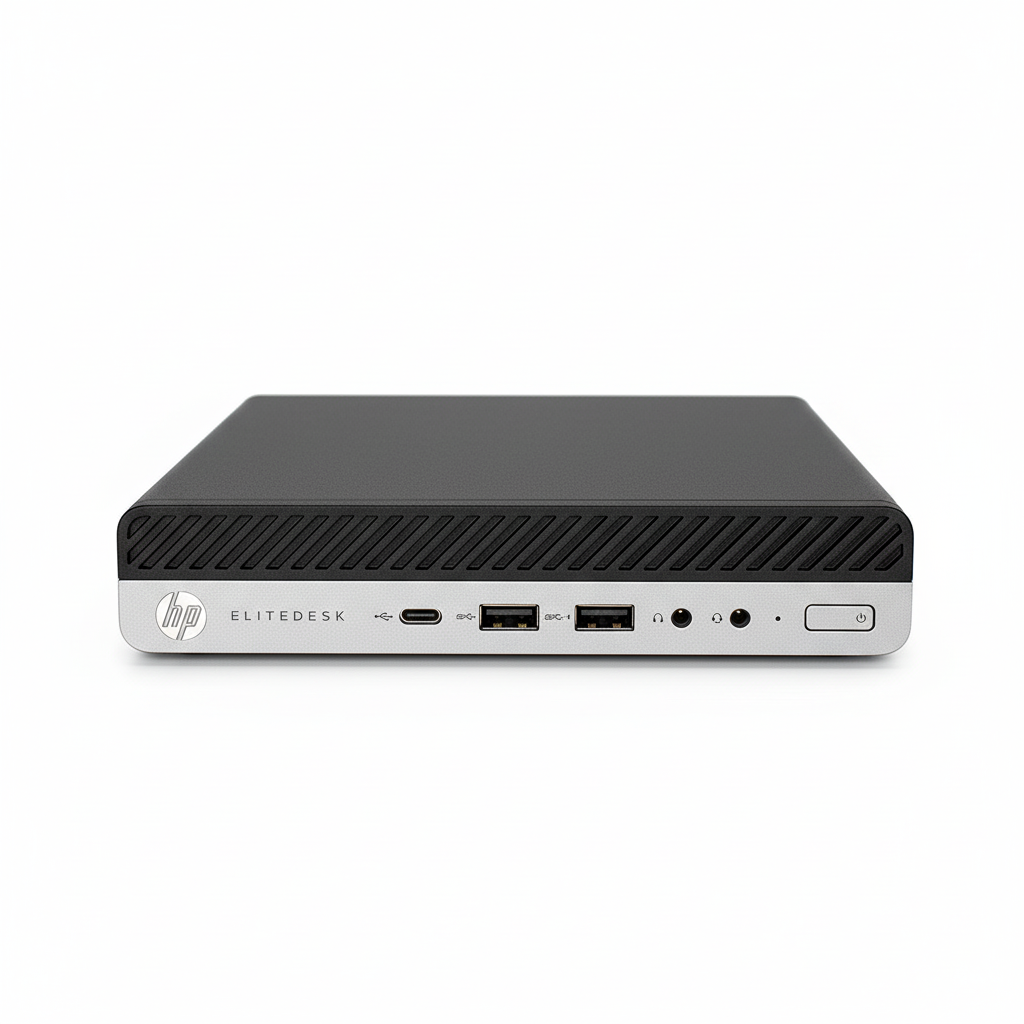 HP EliteDesk 800 G5 DM Mini Desktop PC, 8GB RAM, Intel Core i5-9500T, 256GB SSD