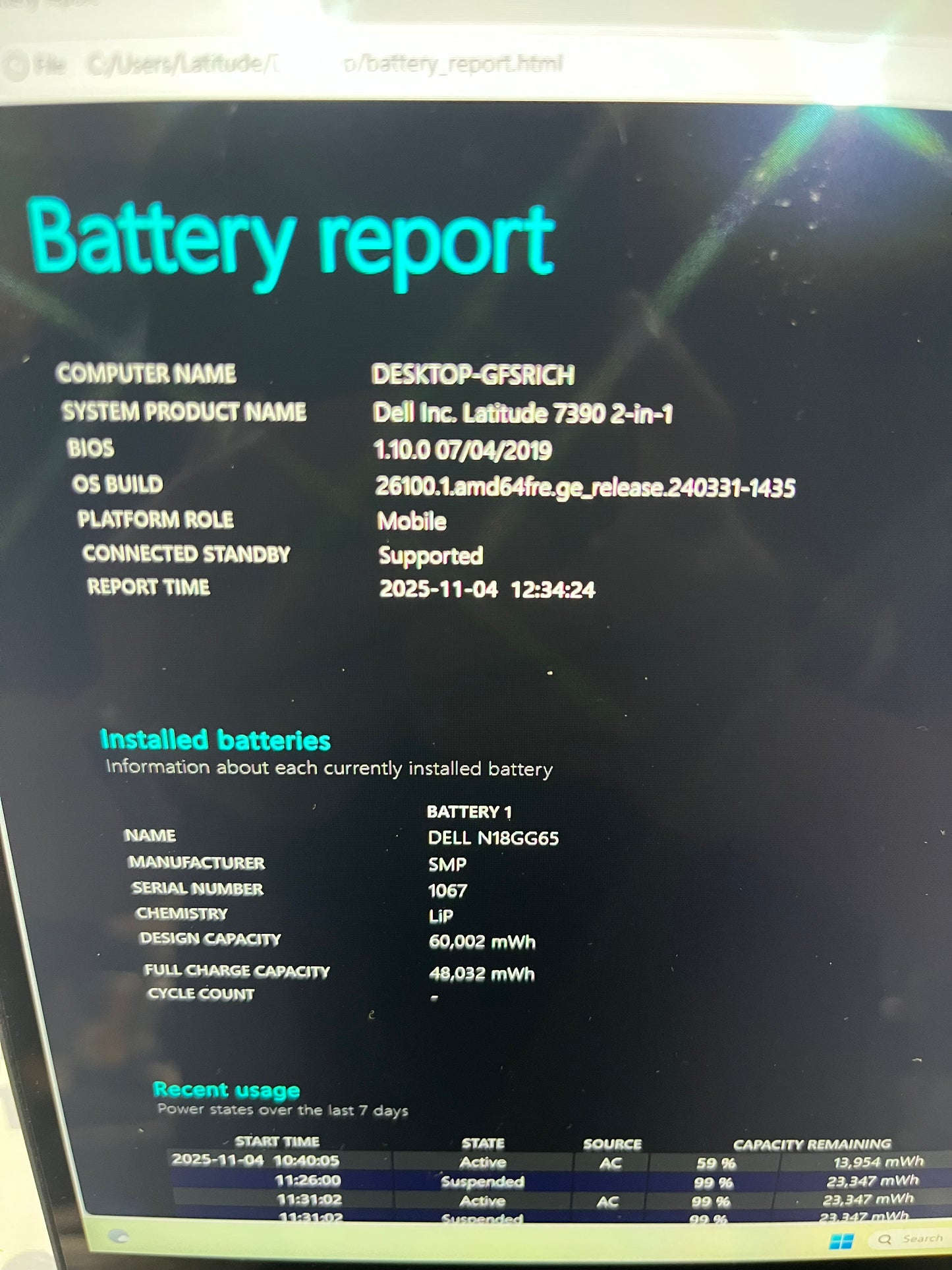 Dell Latitude 7390 13.3" 2-in-1 Laptop, 16GB RAM, i7 8th Gen, 256GB SSD