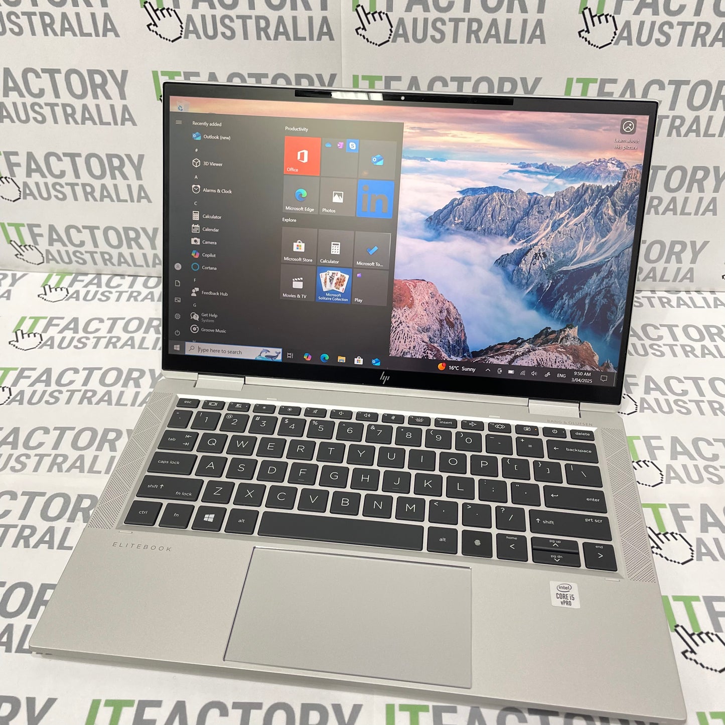 HP EliteBook x360 1030 G7 13.3" Notebook PC, 16GB RAM, i5 10th Gen, 256GB SSD