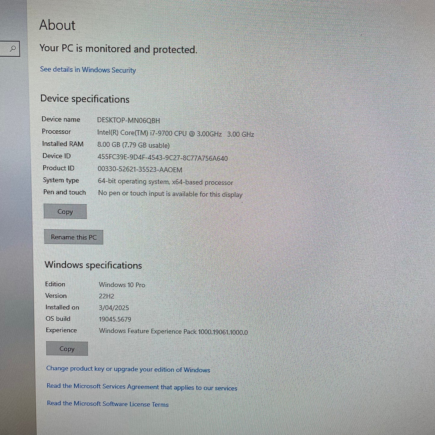Dell Optiplex 7070 SFF Desktop PC, 8GB RAM, i7 9th Gen, 256GB SSD