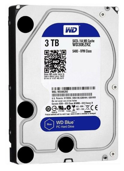 Western Digital Blue 3TB 5400rpm 3.5" SATA Hard Drive