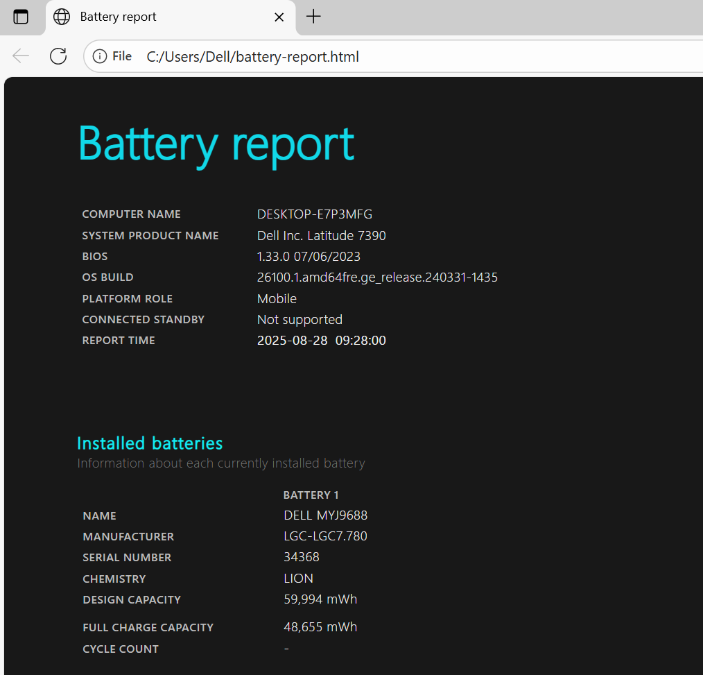 Dell Latitude 7390 13.3" Laptop, 16GB RAM, i5 8th Gen, 256GB SSD