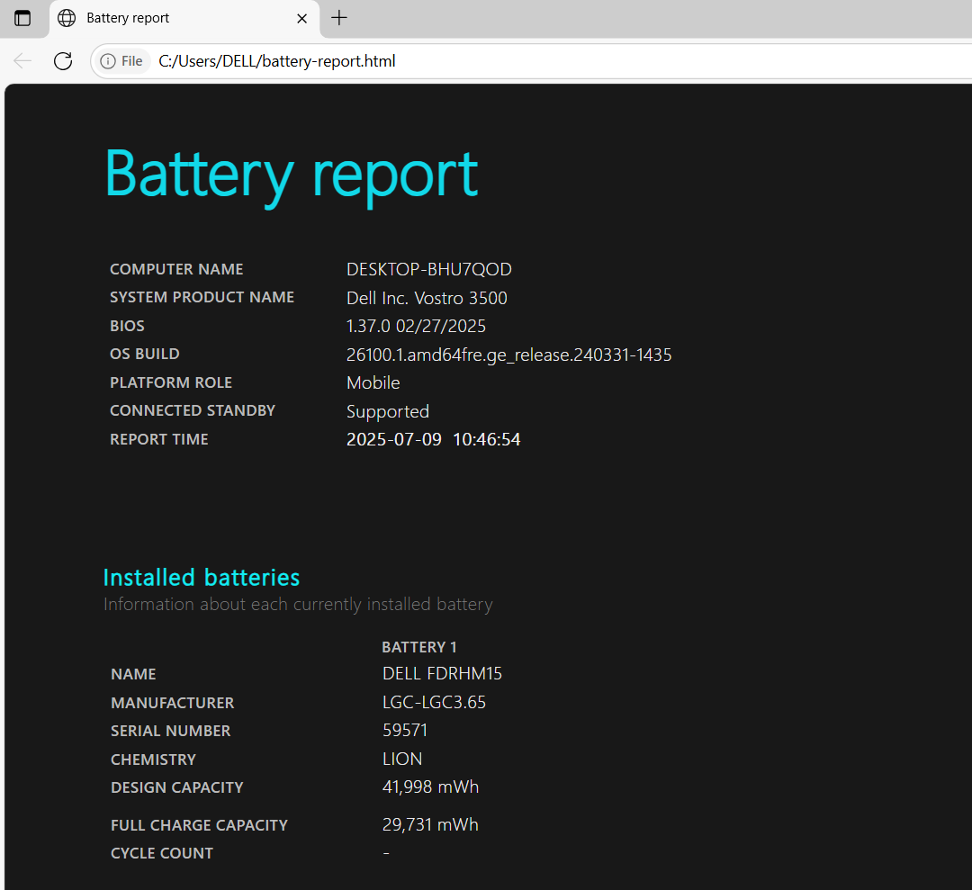 Dell Vostro 3500 15.6" Laptop, 8GB RAM, i5 11th Gen, 256GB SSD