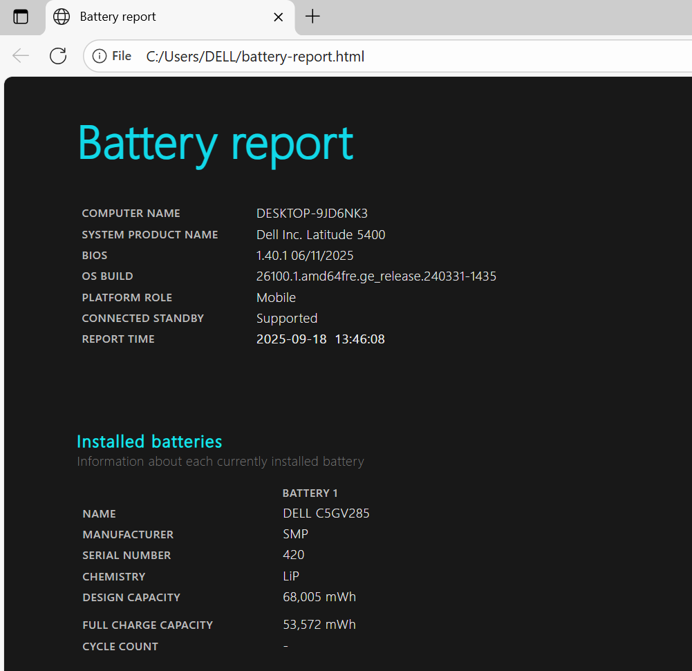 Dell Latitude 5400 14" Laptop, 8GB RAM, i5 8th Gen, 256GB SSD