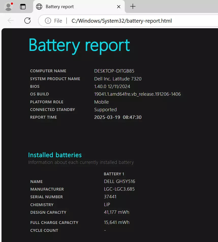 Dell Latitude 7320 13.3" Laptop, 16GB RAM, i7 11th Gen, 256GB SSD