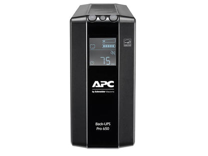 APC BR650MI UPS 390W 650VA 6x IEC Outlets Back-UPS Pro
