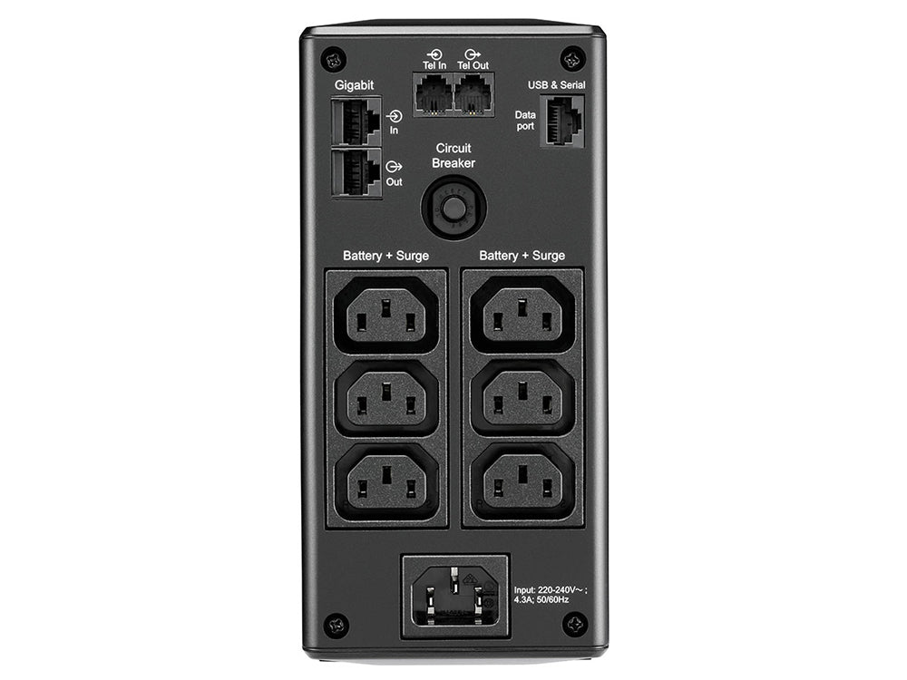 APC BR650MI UPS 390W 650VA 6x IEC Outlets Back-UPS Pro