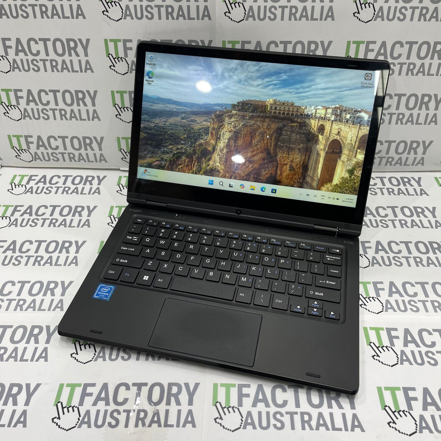 Kogan Atlas D700 11.6" Yoga 2-in-1 Touchscreen Laptop, 4GB RAM, Intel Celeron, 128GB eMMC