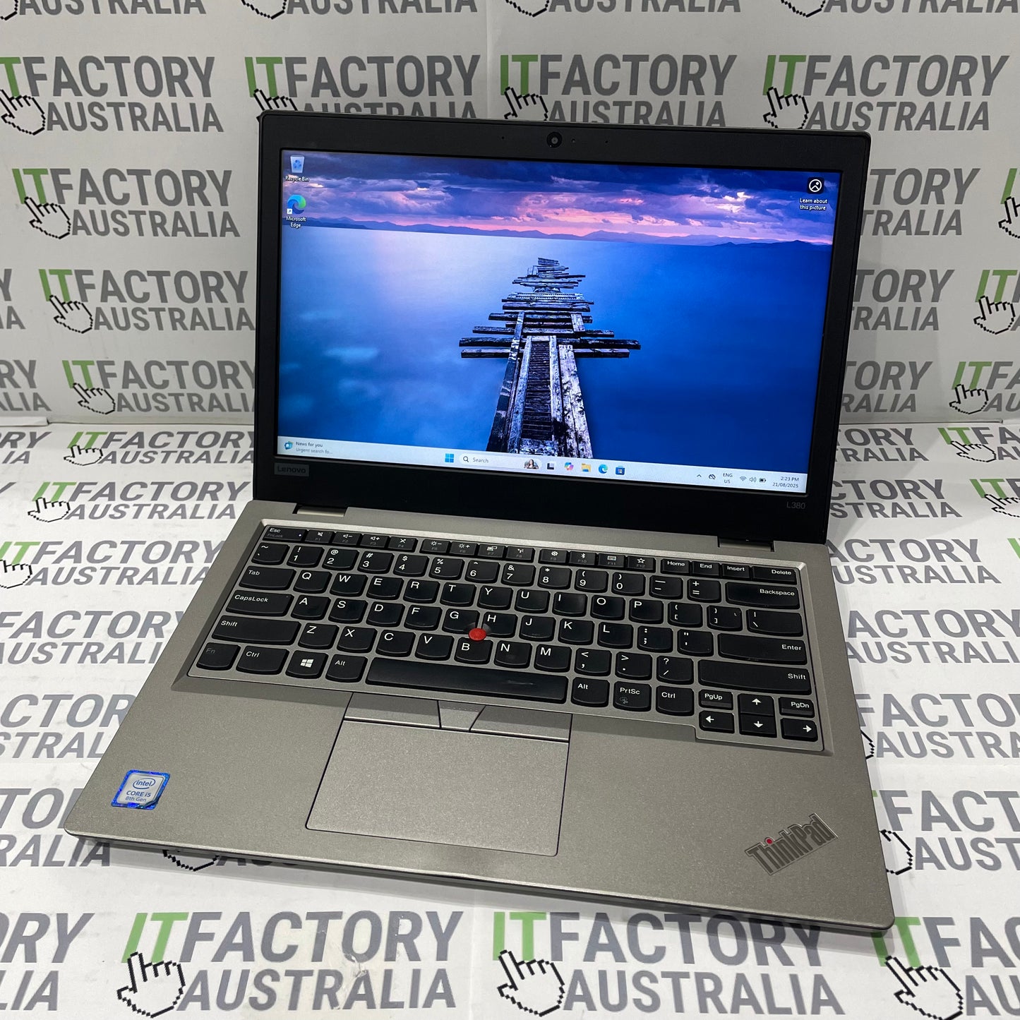 Lenovo ThinkPad L380 13.3" Laptop, 8GB RAM, i5 8th Gen, 256GB SSD