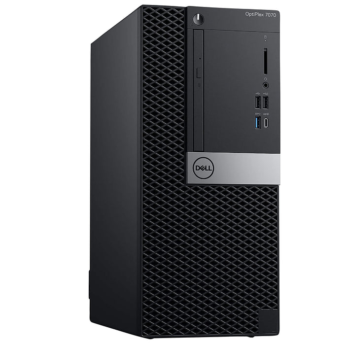 Dell OptiPlex 7070 Tower Desktop PC, 8GB RAM, Intel Core i7-9700, 256GB SSD + 500GB HDD