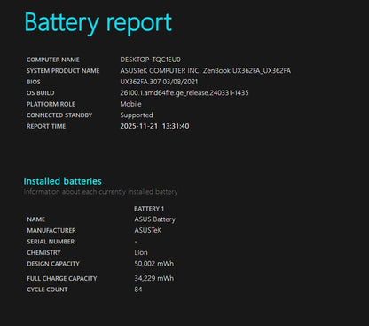 Asus Zenbook Flip 13 UX362F, 13.3" Touchscreen 8GB RAM, i5 8th Gen, 256GB SSD