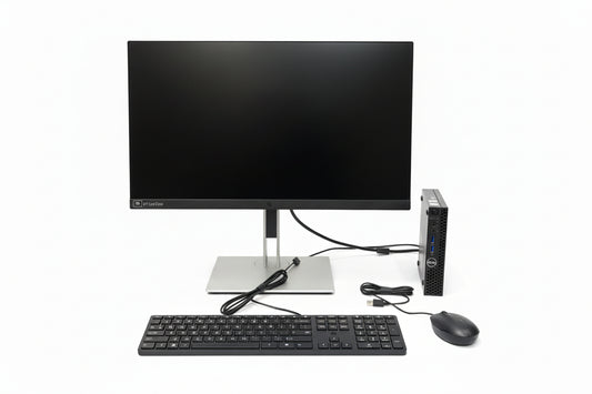 Budget Bundle - 24" LED Monitor with Dell OptiPlex 3060 Micro i3 8th Gen 8GB 128GB SSD Windows 11
