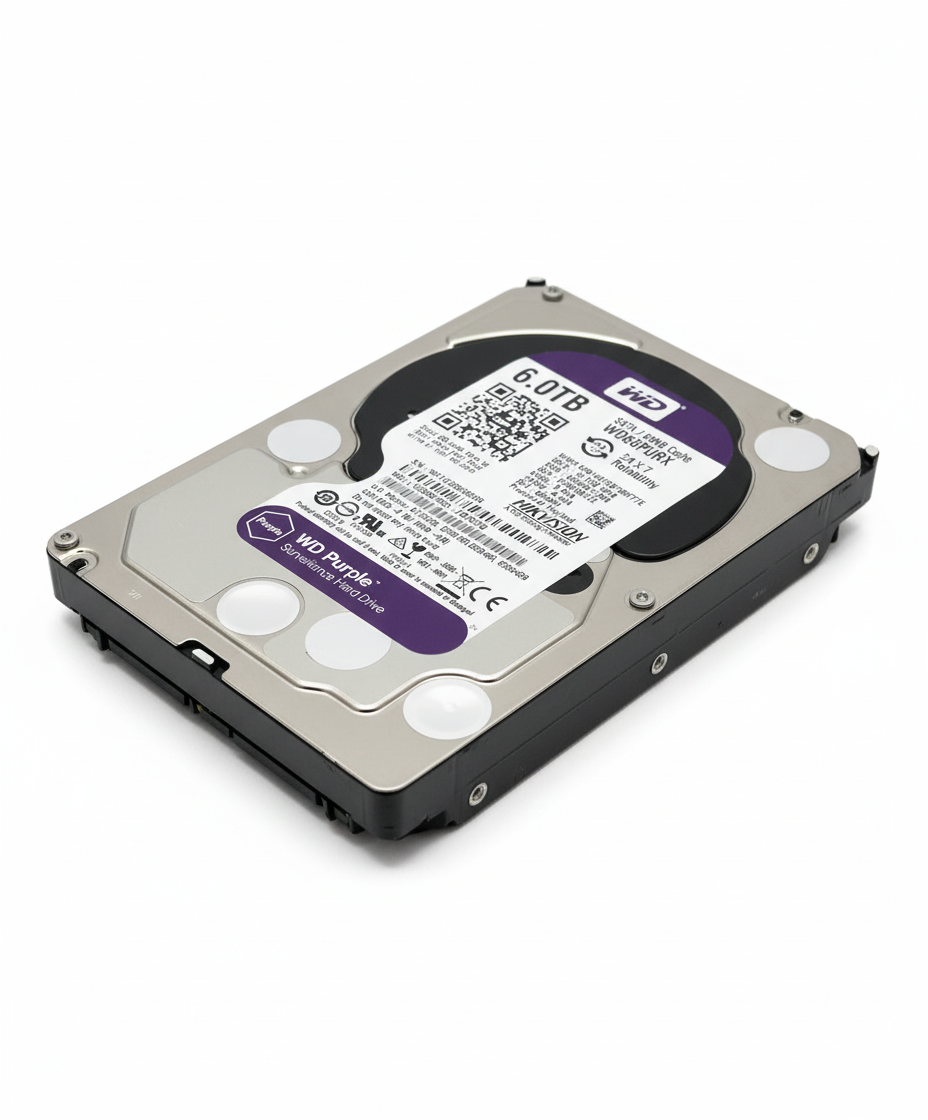 WD Purple CCTV Surveillance Internal SATA Hard Drive 6TB