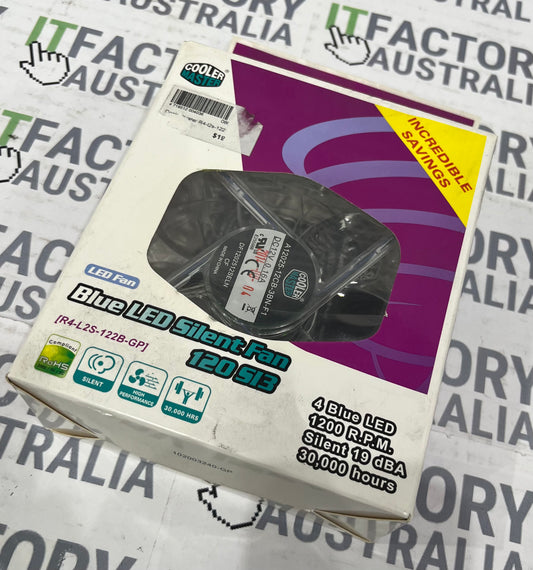 Coolermaster Blue LED Silent Case Fan 1200rpm 19.3 dBA