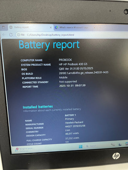 HP ProBook 430 G5 13.3" Laptop, 16GB RAM, i7 8th Gen, 500GB SSD