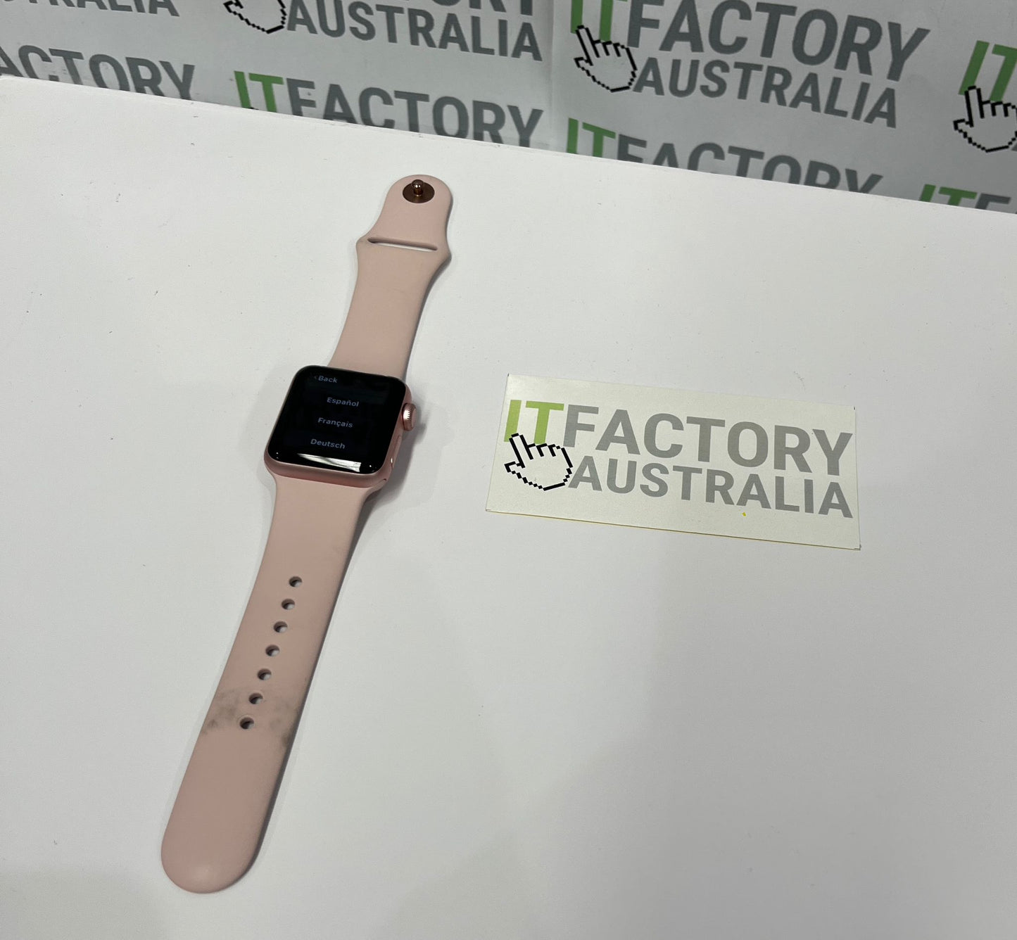 Apple Watch Series 2 A1757 38mm GPS Aluminium - Rose Gold with Pink Band