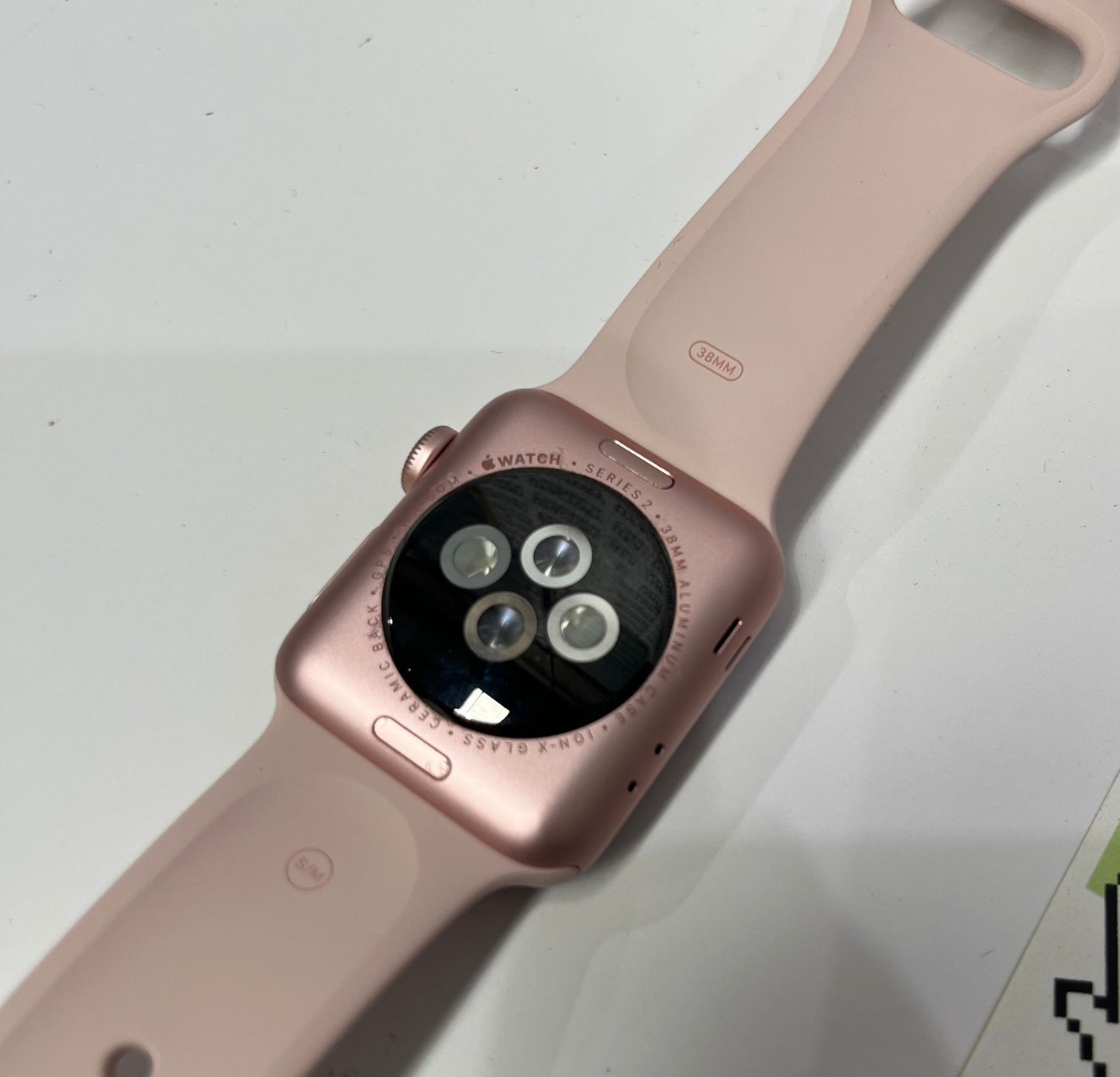 Apple Watch Series 2 A1757 38mm GPS Aluminium - Rose Gold with Pink Band