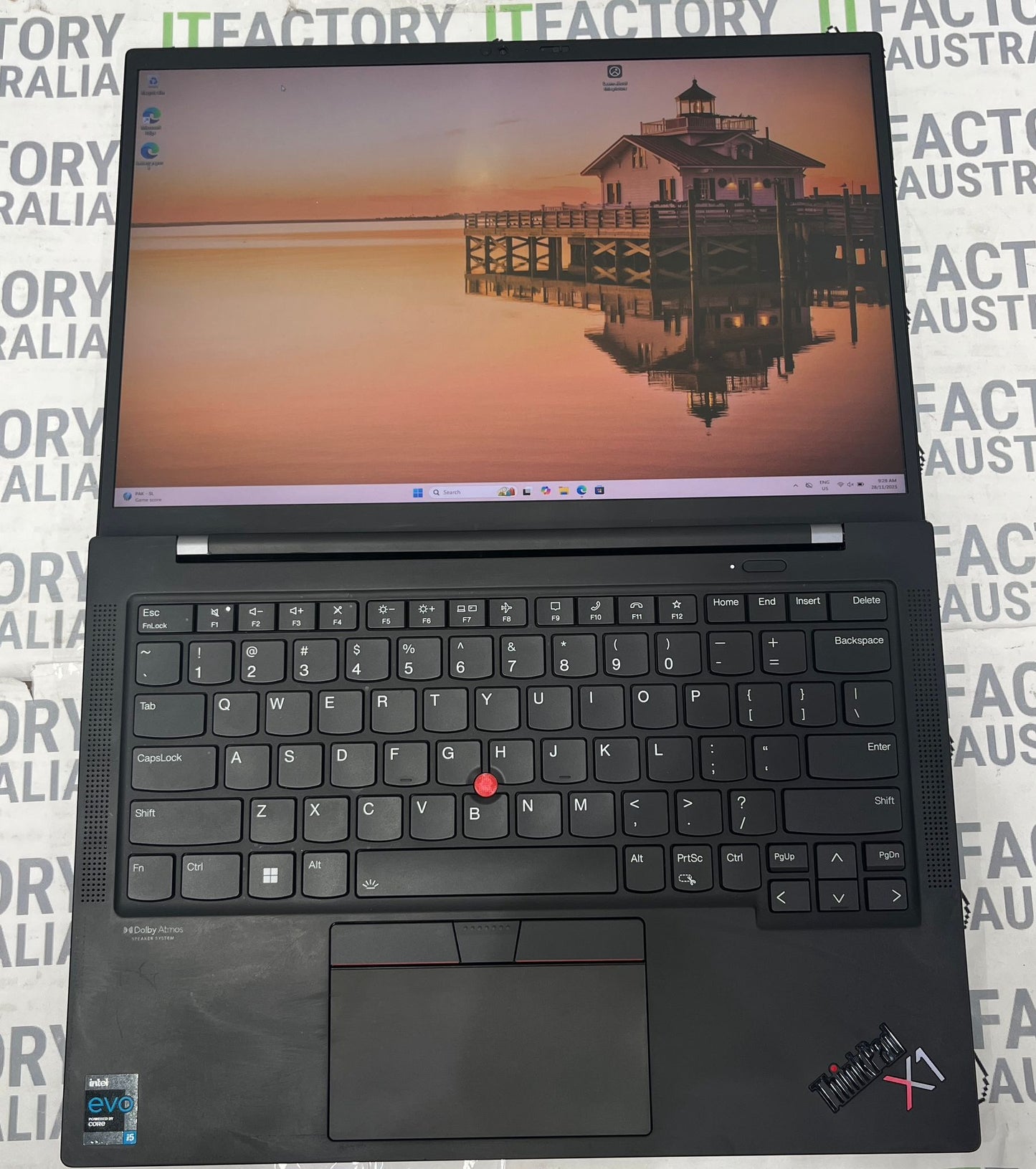 Lenovo ThinkPad X1 Carbon Gen 9 14" UHD Touchscreen Laptop, 16GB RAM, Intel Evo i5 11th Gen, 256GB SSD