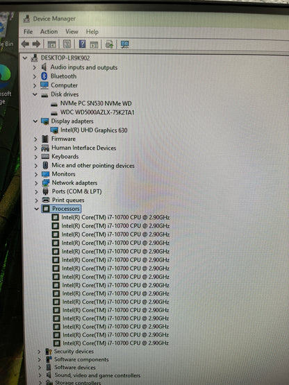 Dell Optiplex 7080 Tower Desktop PC, 16GB RAM, i7 10th Gen, 256GB SSD + 500GB HDD Win 11