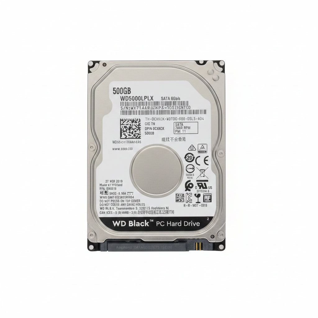 Western Digital Black 500GB 7200rpm 2.5" SATA Hard Drive