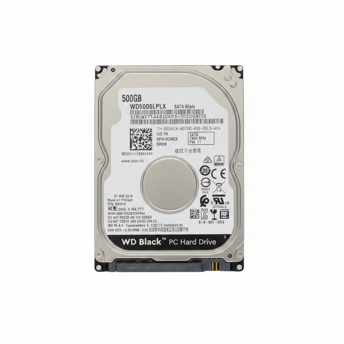 Western Digital Black 500GB 7200rpm 2.5" SATA Hard Drive