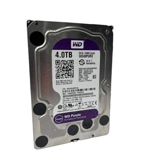 WD WD40PURX Purple CCTV Surveillance Internal SATA Hard Drive 4TB