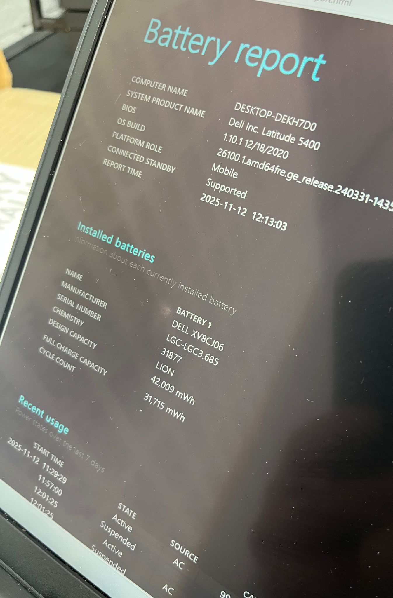 Dell Latitude 5400 14" Laptop, 8GB RAM, i5 8th Gen, 512GB SSD