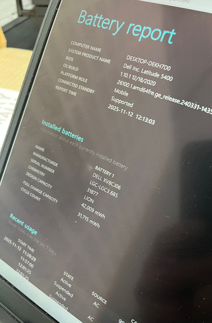 Dell Latitude 5400 14" Laptop, 8GB RAM, i5 8th Gen, 512GB SSD