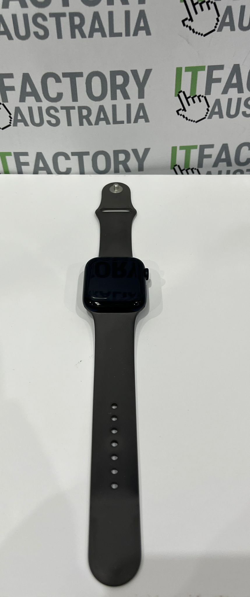 Apple Watch SE 2nd Gen A2723 44mm GPS - Midnight with Grey Rubber Band