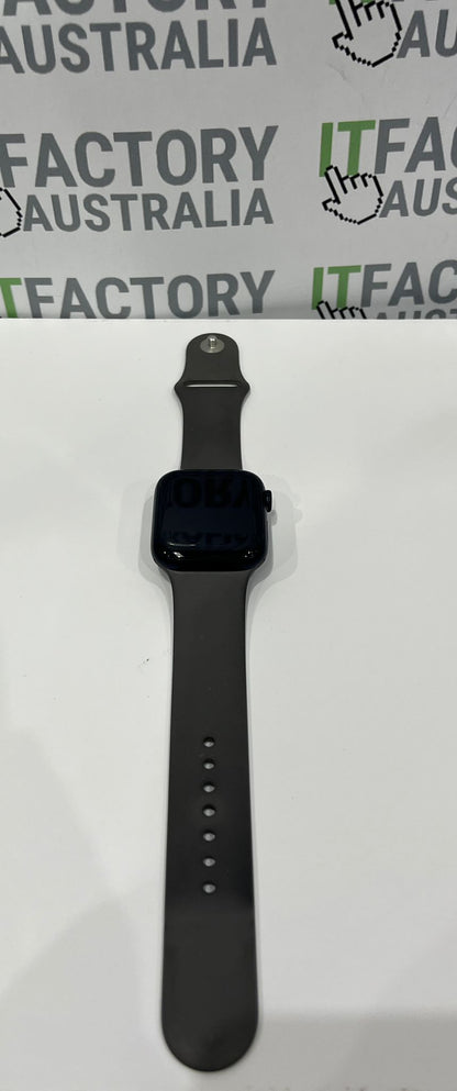 Apple Watch SE 2nd Gen A2723 44mm GPS - Midnight with Grey Rubber Band