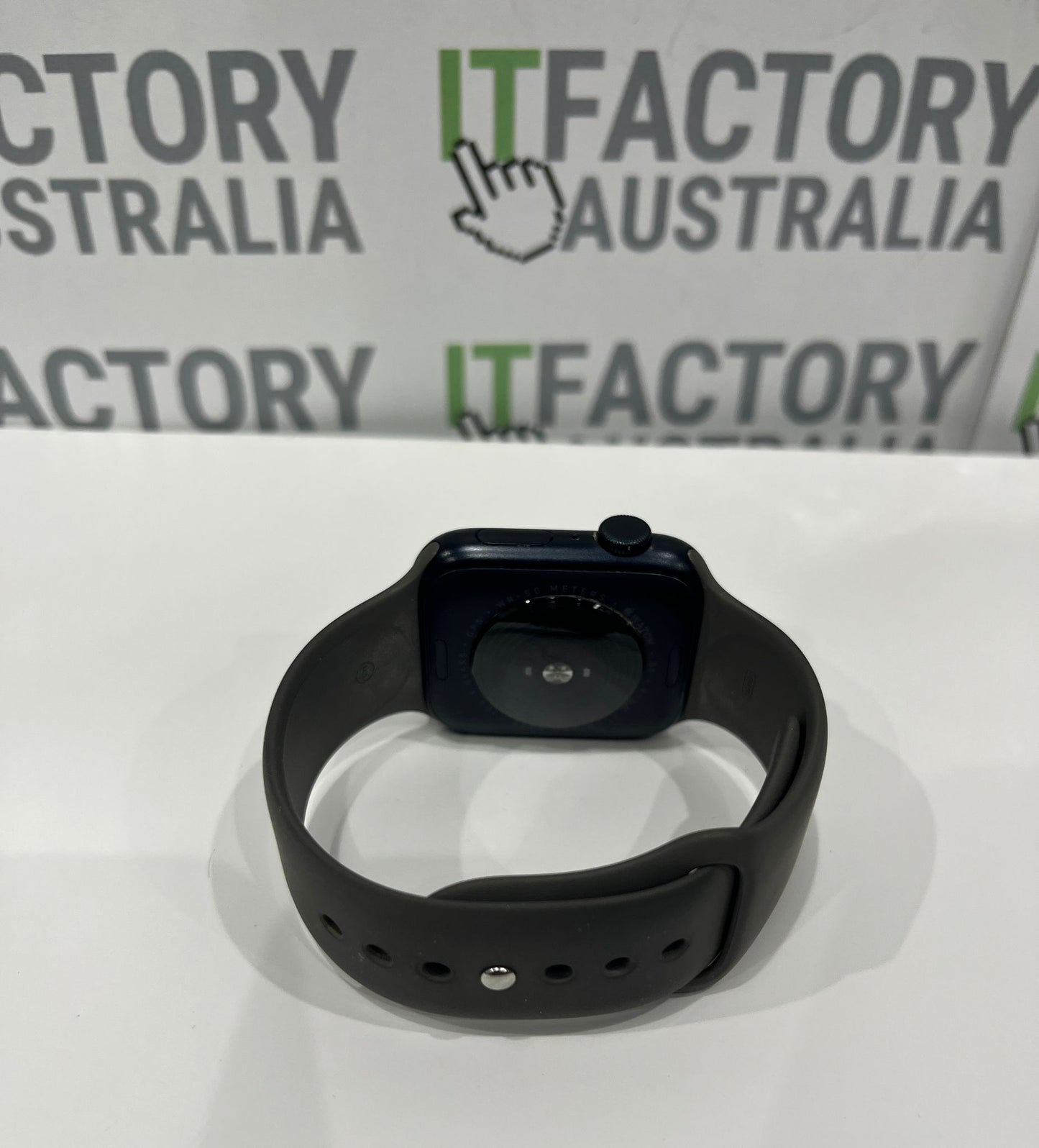 Apple Watch SE 2nd Gen A2723 44mm GPS - Midnight with Grey Rubber Band