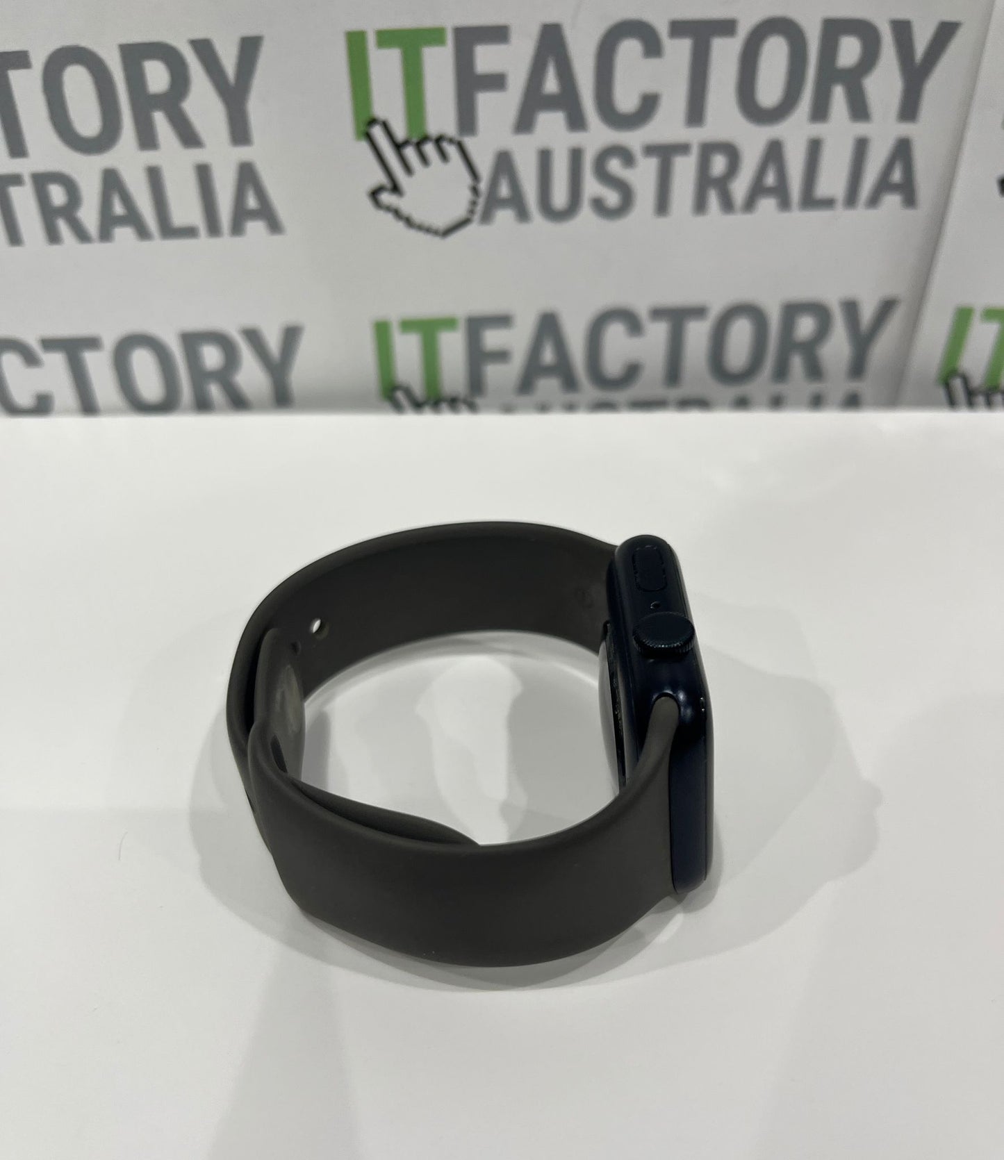 Apple Watch SE 2nd Gen A2723 44mm GPS - Midnight with Grey Rubber Band