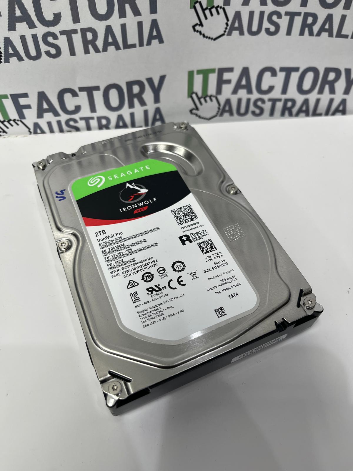 Seagate Ironwolf Pro NAS 2TB 5400rpm 3.5" SATA Hard Drive