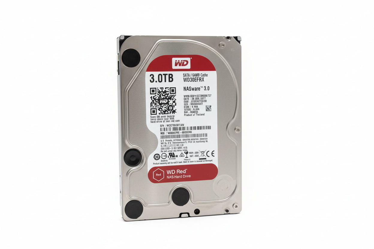 Western Digital Red NAS 3TB 5400rpm 3.5" SATA Hard Drive