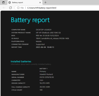 HP EliteBook x360 1040 G6 14" Notebook PC, 8GB RAM, i5 8th Gen, 256GB SSD