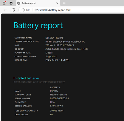 HP EliteBook 840 G8 14" Notebook PC, 16GB RAM, i5 11th Gen, 256GB SSD