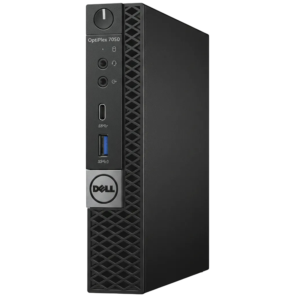 Dell OptiPlex 7050 Micro Desktop PC, 8GB RAM, Intel Core i7-7700T, 256GB SSD